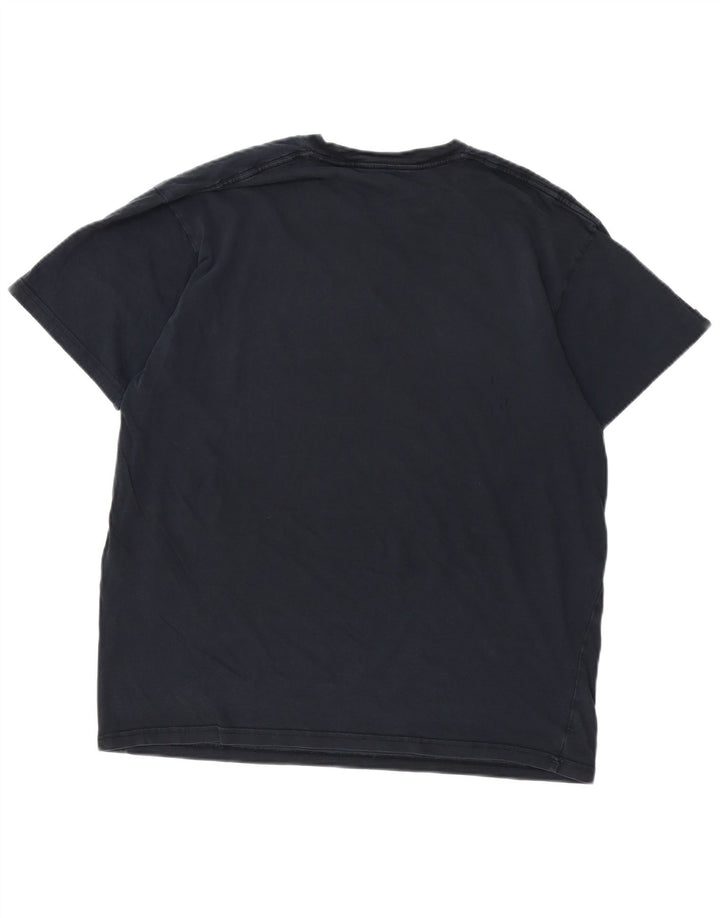 T-shirt grafica da uomo con vestibilità classica VANS, taglia grande, in cotone blu navy