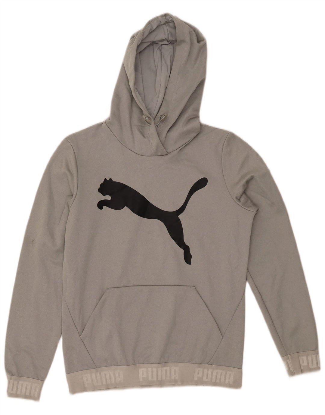 Felpa con cappuccio grafica da donna PUMA UK 12 Poliestere grigio medio