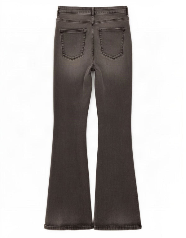 Jeans skinny svasati da donna Zara EU 40 medio W30 L33 cotone grigio