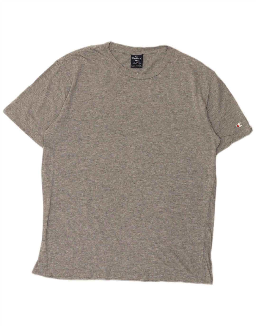 T-shirt da uomo Champion Top grande grigia chiazzata