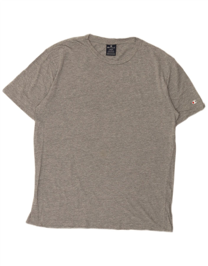 T-shirt da uomo Champion Top grande grigia chiazzata