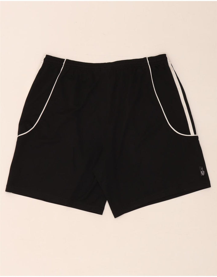 Pantaloncini sportivi Adidas Climalite da uomo grandi in poliestere nero