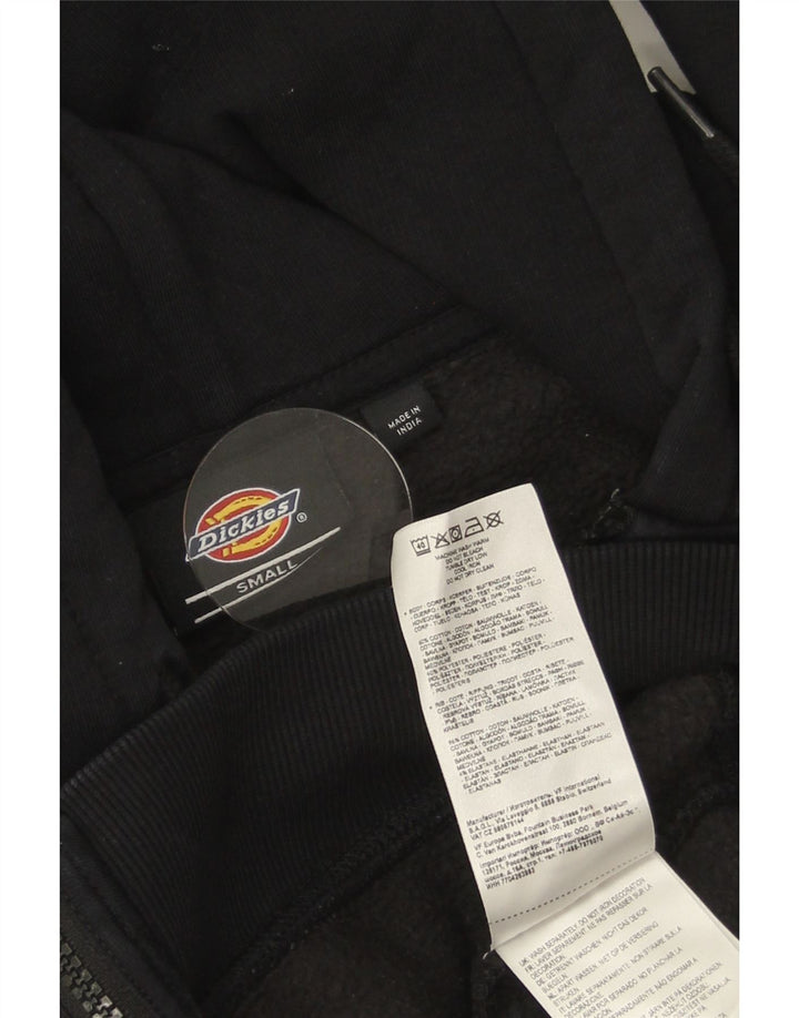 Maglione con cappuccio e zip da uomo Dickies piccolo in cotone nero