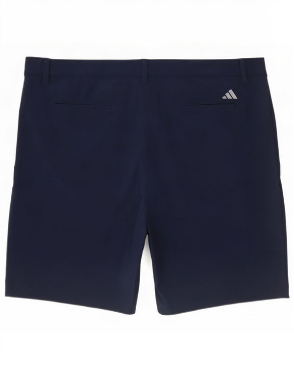Pantaloncini chino da uomo Adidas W40 XL poliestere blu navy