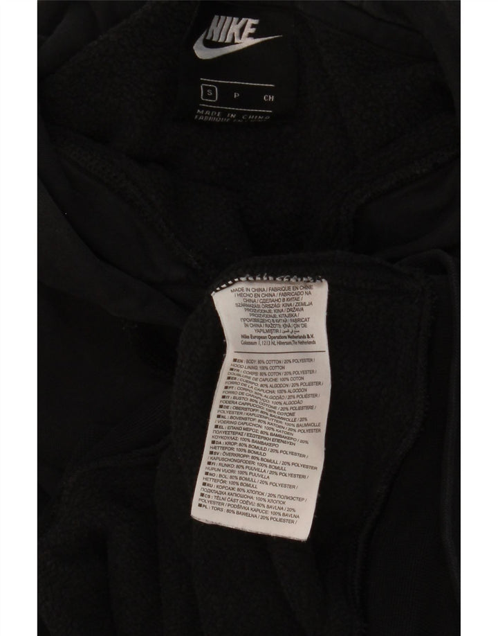 Felpa con cappuccio da uomo NIKE piccola in cotone nero