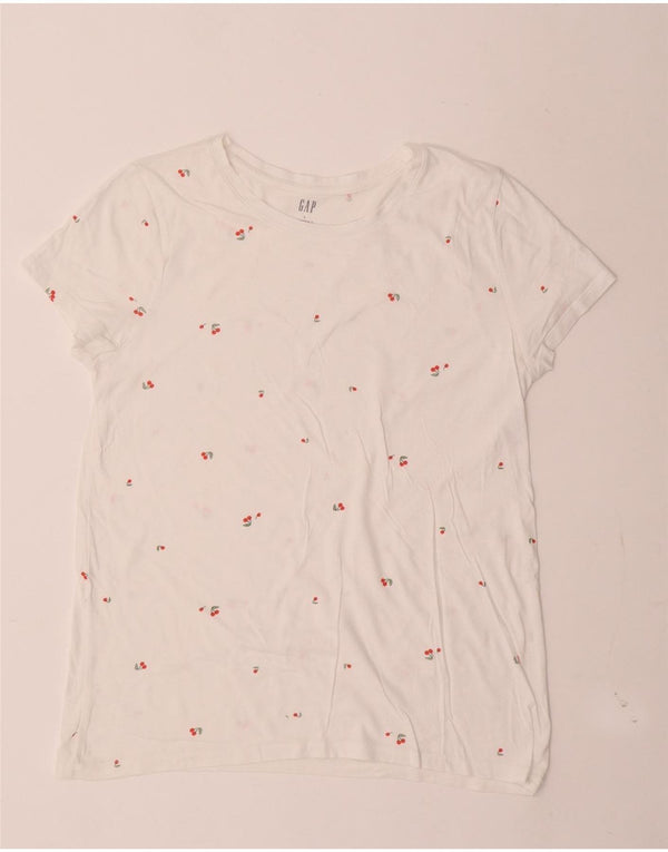Gap T-shirt da donna Top UK 14 Large White Spotted