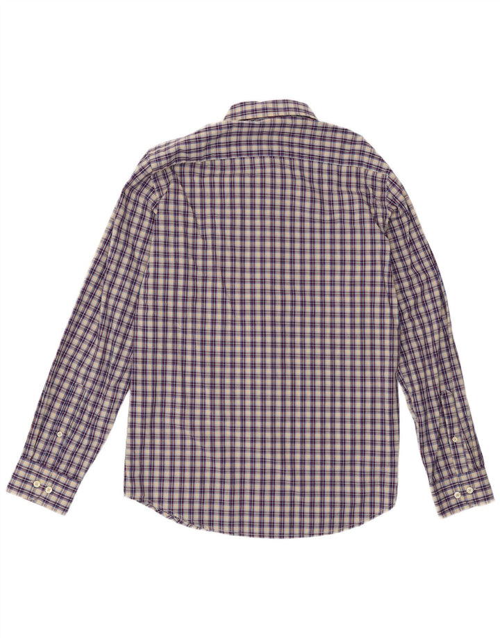 Camicia Carrera da uomo vestibilità regolare in cotone a quadri multicolore medio