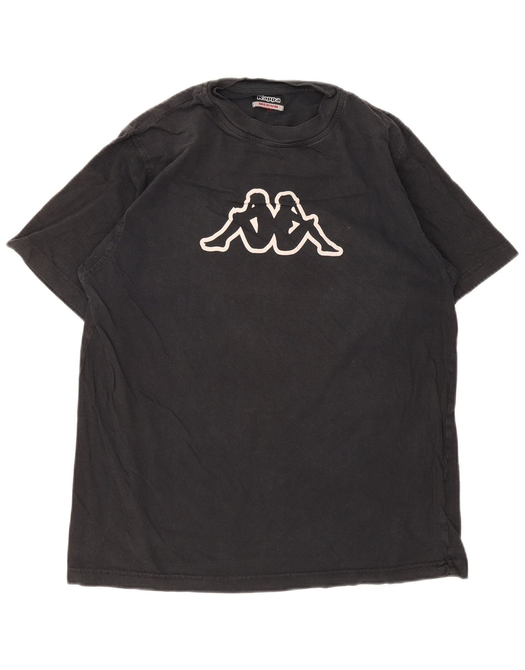 T-shirt grafica da uomo Kappa Top in cotone nero medio