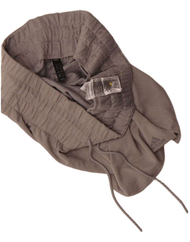 Pantaloncini sportivi Adidas da donna UK 14 poliestere grigio medio