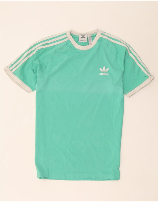 T-shirt da uomo Adidas Top in cotone verde medio