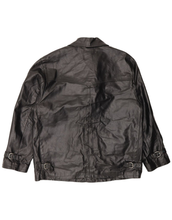 Giacca in Pelle Uomo Essebi IT 50 Large Pelle Nera