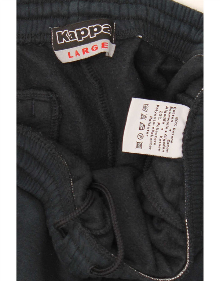 Pantaloni Tuta Uomo Kappa Large Blu Navy Cotone