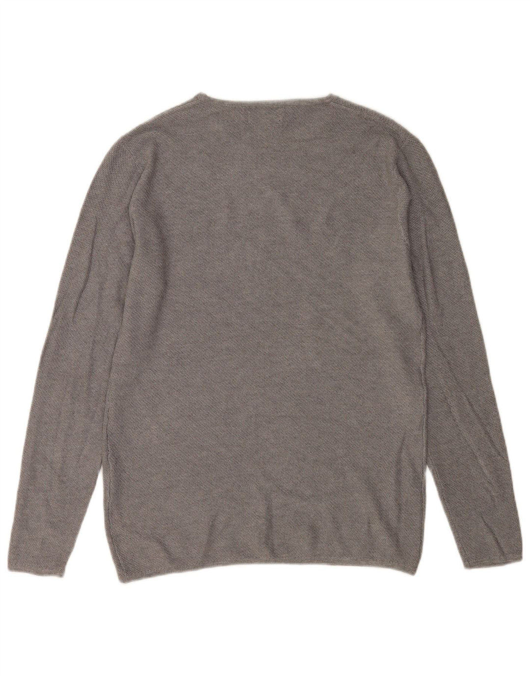 Maglione ZARA Uomo Girocollo Grigio Medio in Viscosa