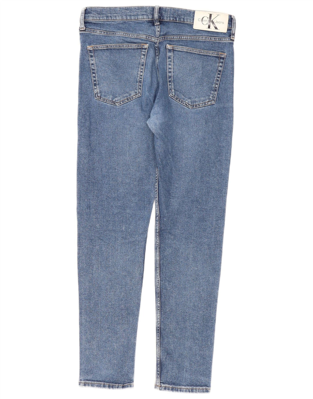 Jeans slim da uomo Calvin Klein W33 L32 cotone blu