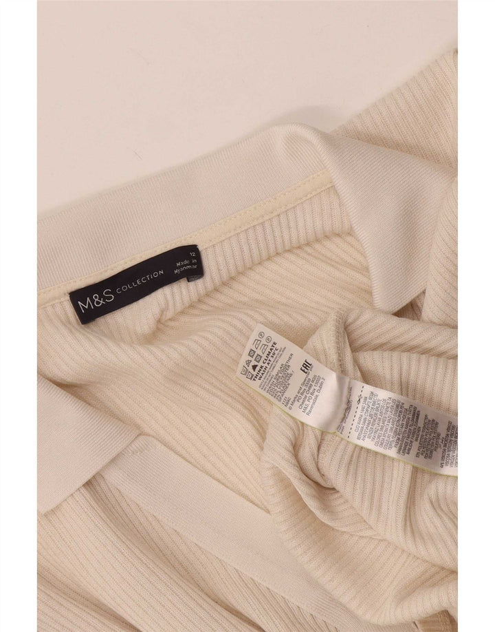 Polo da donna Marks & Spencer UK 12 Poliestere beige medio