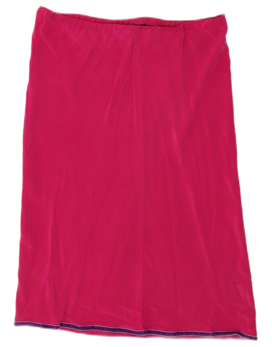 Gonna dritta da donna Boden UK 10 piccola W32 seta rosa