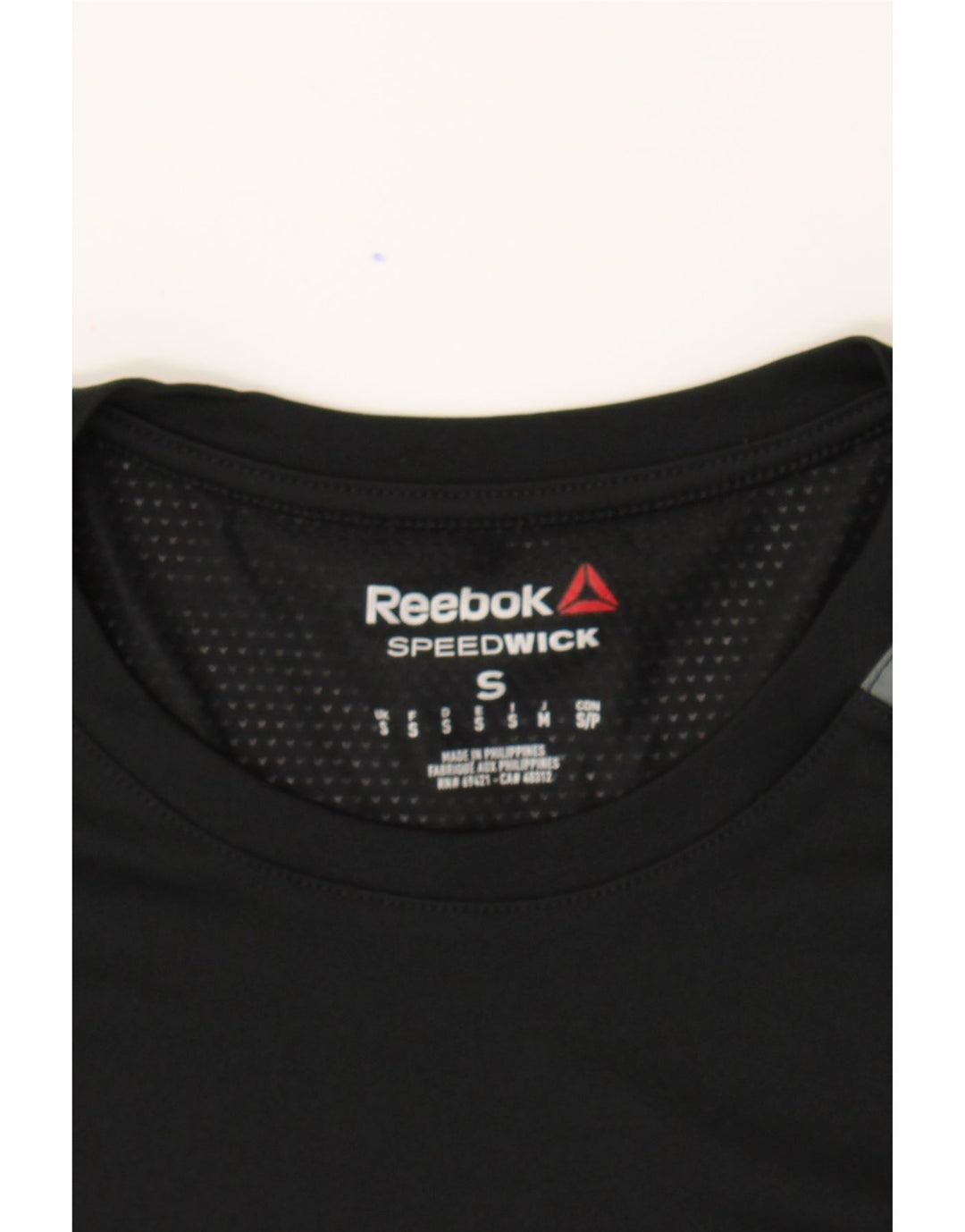 REEBOK Womens Top Long Sleeve UK 10 Small Black Polyester Vintage Reebok and Second-Hand Reebok from Messina Hembry 