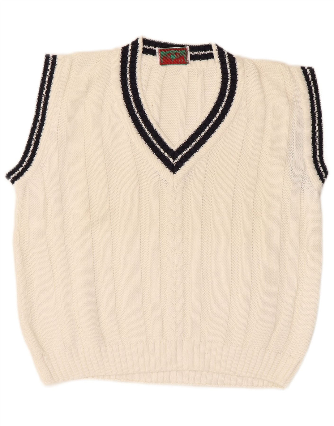 Canotta vintage da donna, taglia UK 14, colore bianco medio