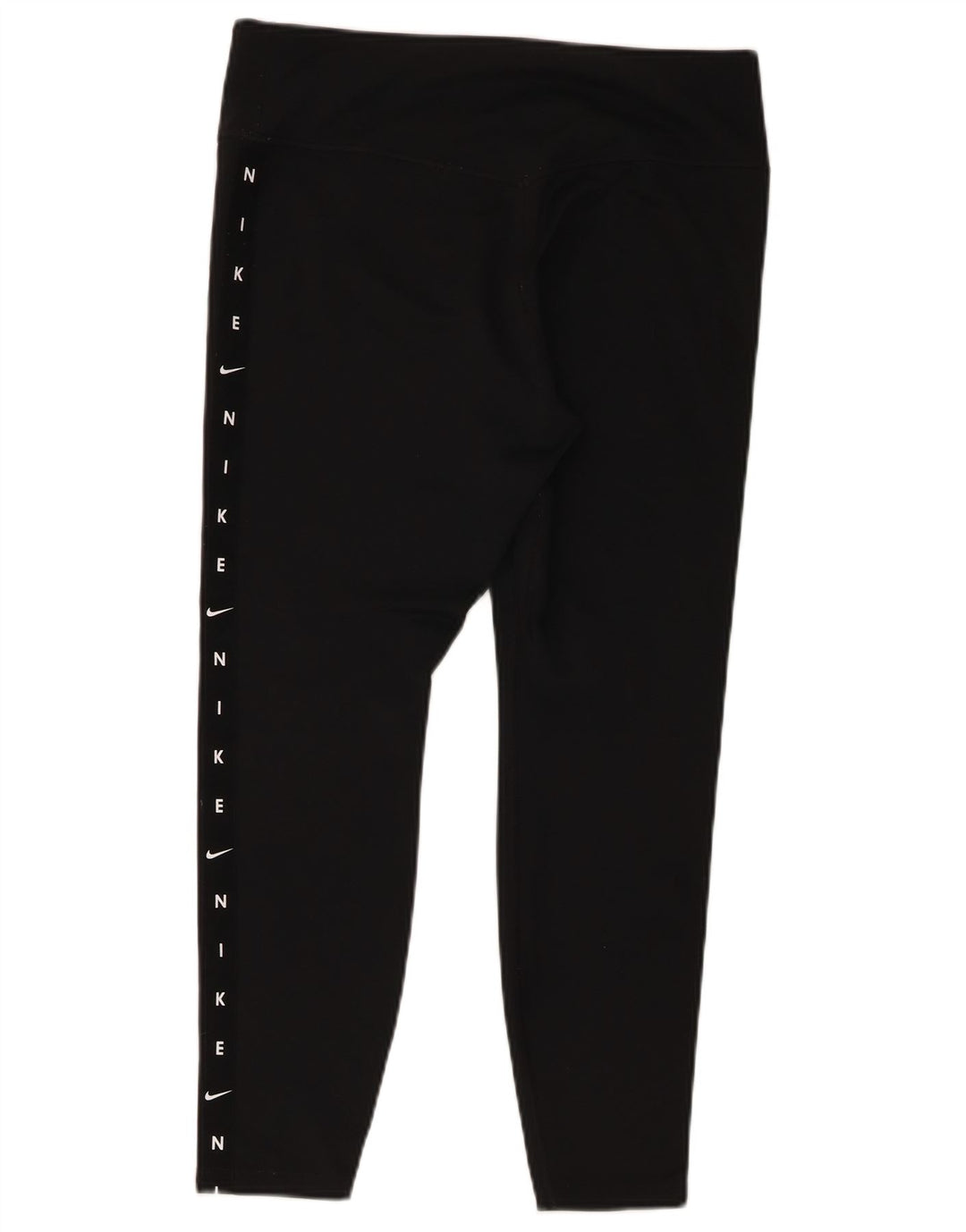 Leggings grafici Nike Dri Fit da donna UK 14 grande poliestere nero