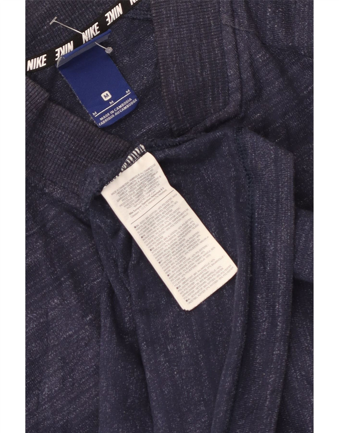 Giacca da ginnastica da uomo Nike, giacca media, in cotone chiazzato blu navy