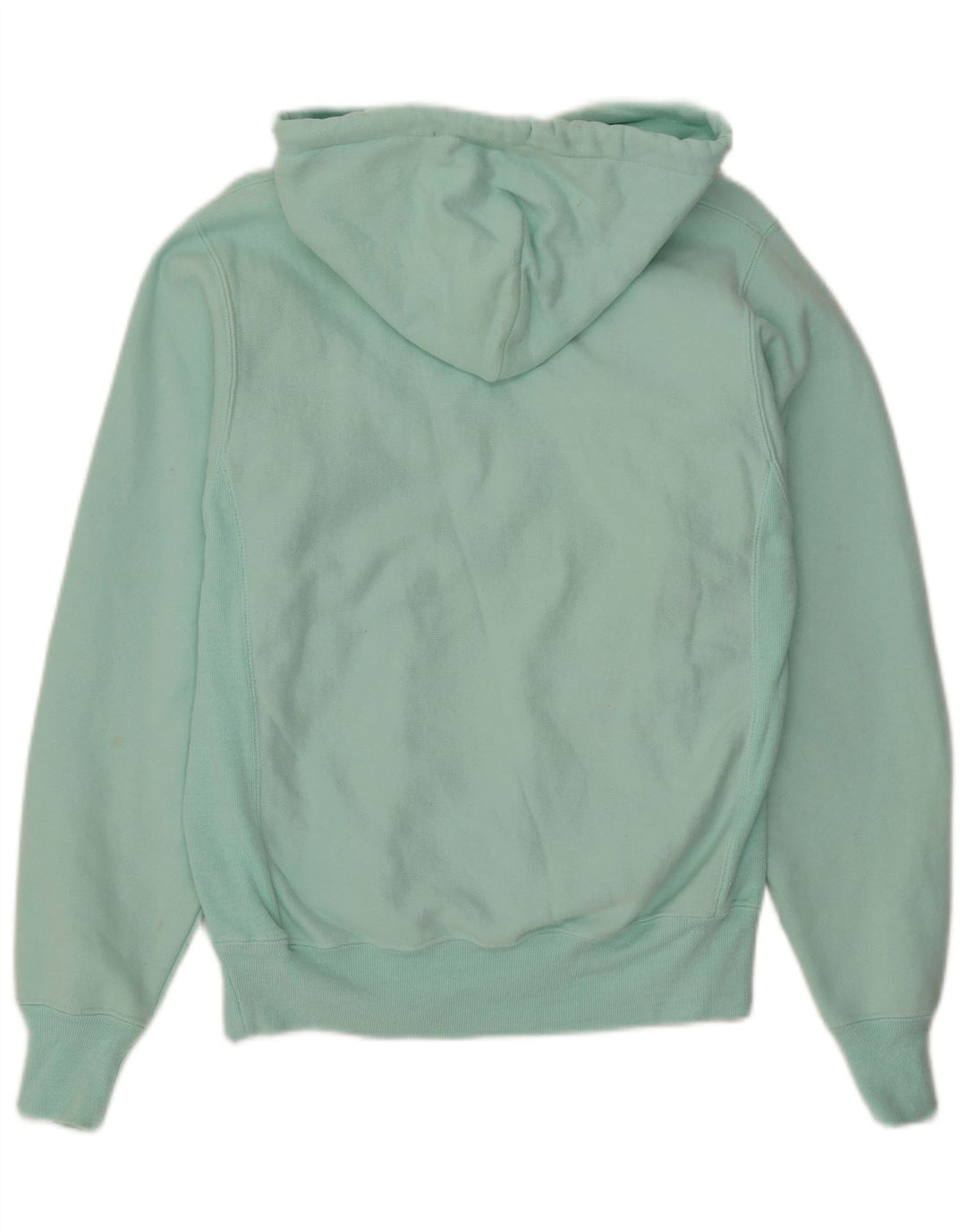 CHAMPION Womens Reverse Weave Hoodie Jumper UK 10 Small Turquoise