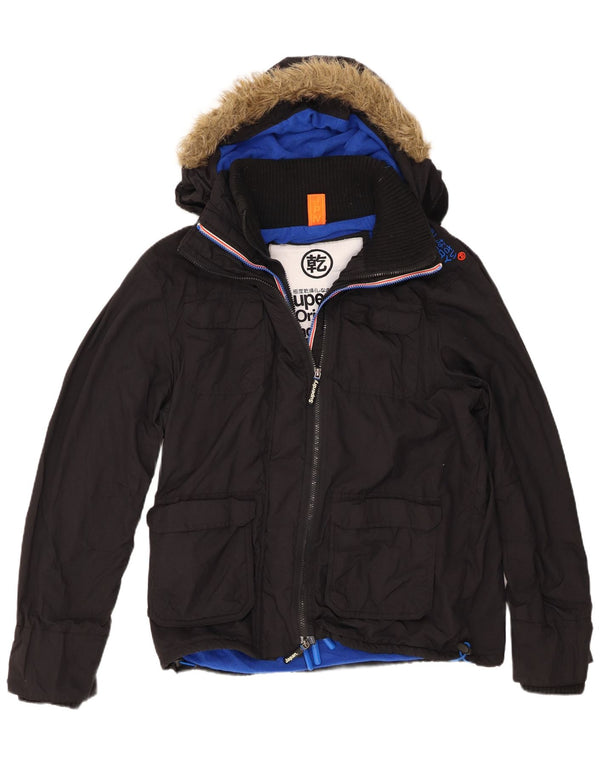 Giacca a vento da uomo Superdry The Windcheater Graphic UK 44 2XL Nera