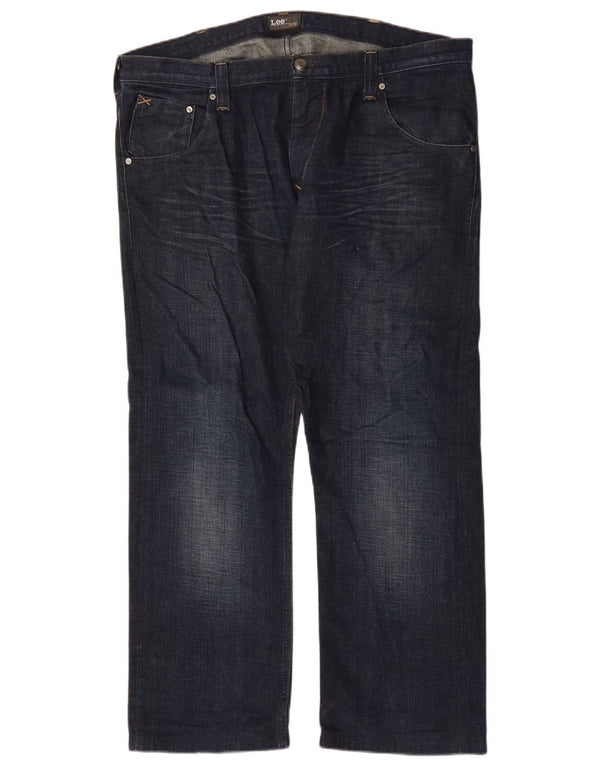 Jeans dritti da uomo Wrangler Clark W38 L29 cotone blu navy
