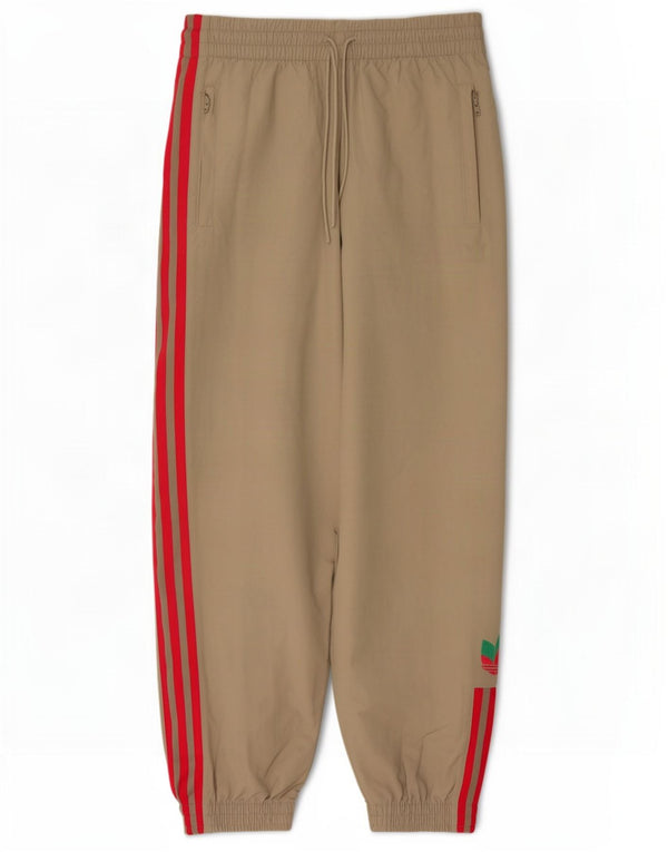 Pantaloni da tuta da donna Adidas Joggers UK 12 Nylon beige medio
