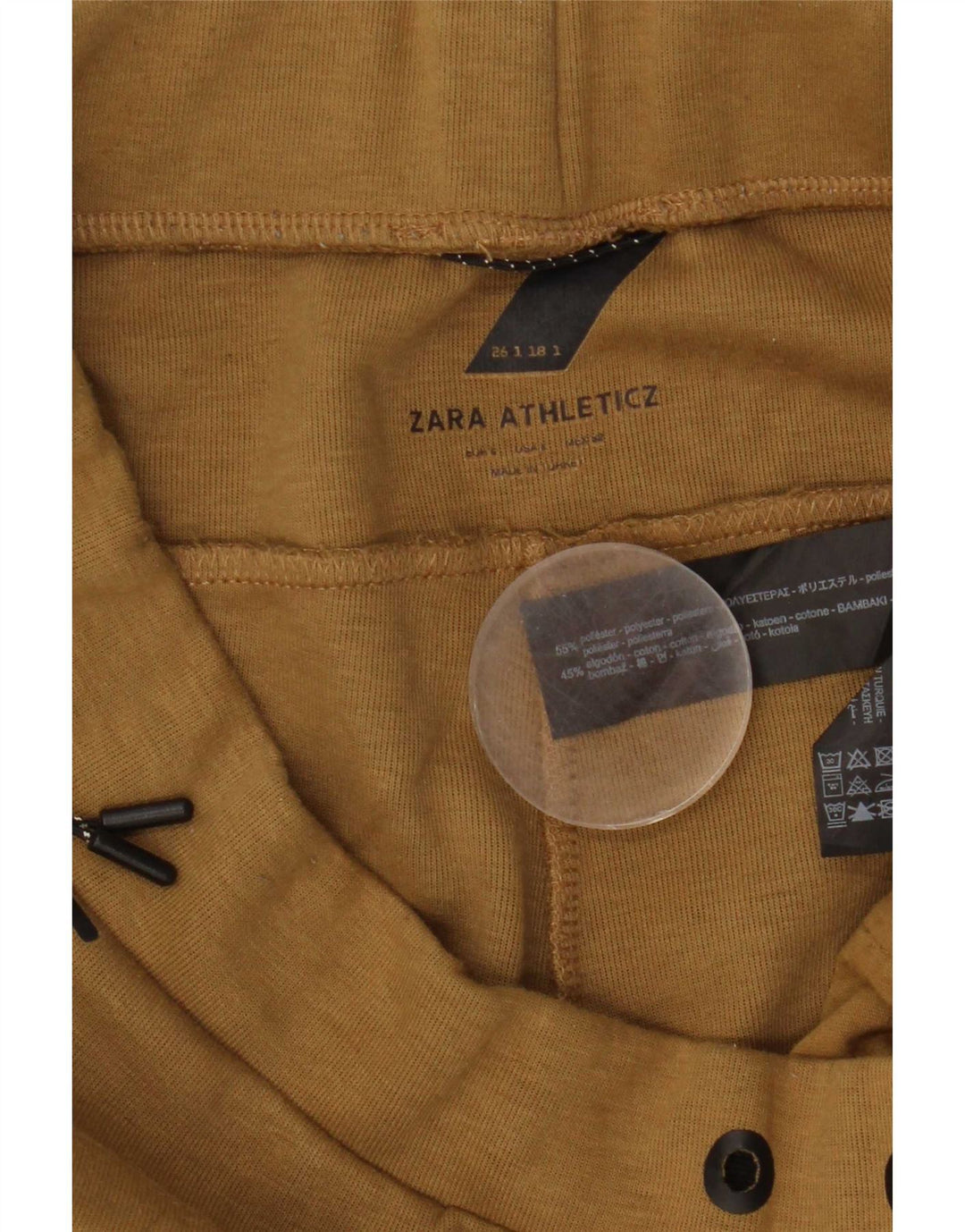 Pantaloni da tuta da uomo Zara Joggers grandi in poliestere marrone
