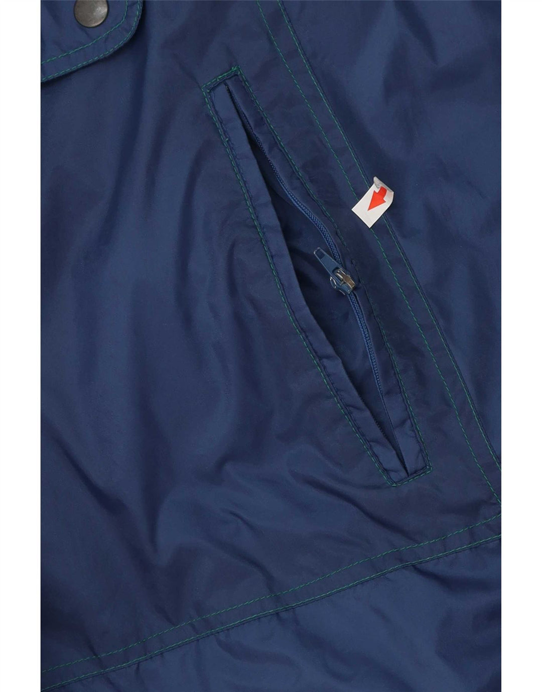 Giacca antipioggia da uomo vestibilità ampia Marcel Clair UK 42 XL Blu navy color block