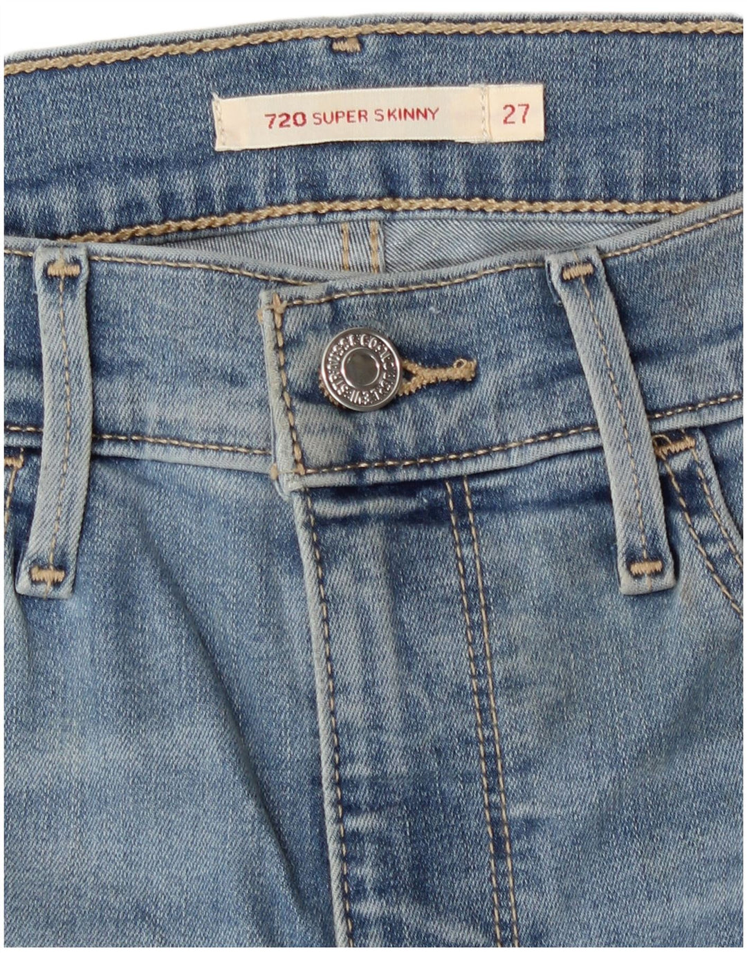 Jeans Levi's 720 Super Skinny da donna W27 L30 Blu