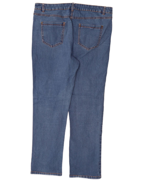 Jeans dritti da donna M&Co UK 16 Large W34 L29 Cotone blu