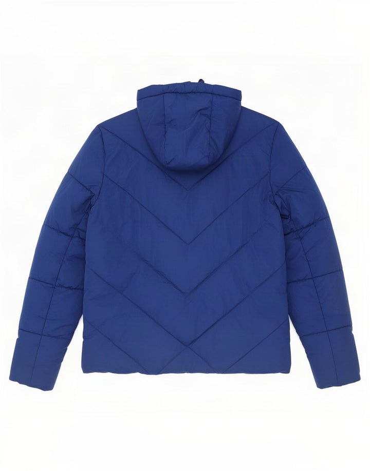 Giacca imbottita con cappuccio da uomo Superdry UK 38 poliestere blu medio