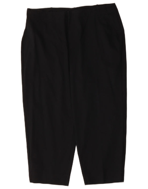 Pantaloni Capri elasticizzati a vita alta da donna Mossimo US 16 XL W32 L22 Neri