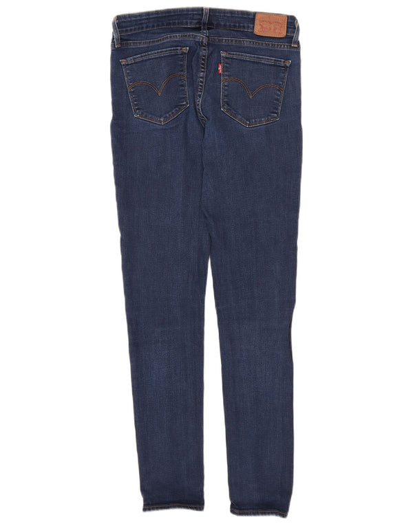 Levi's Womens 711 Skinny Jeans W27 L29 Navy Blue Cotton