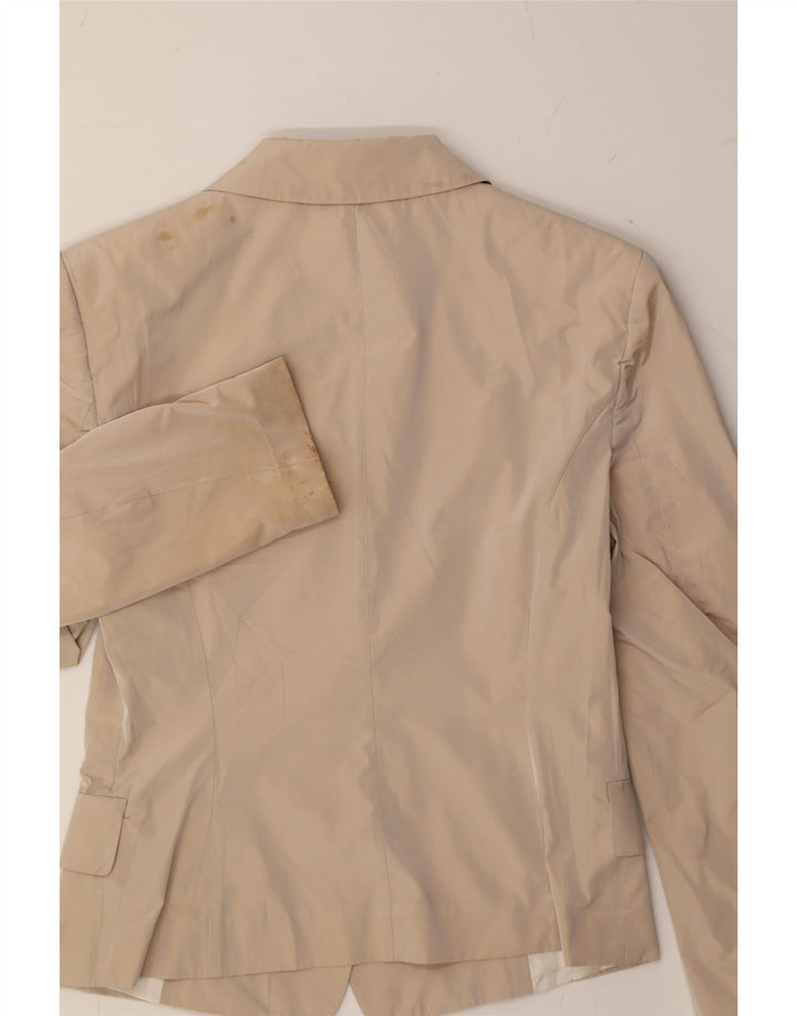 STRENESSE Womens 3 Button Blazer Jacket EU 34 XS Beige Polyester Vintage Strenesse and Second-Hand Strenesse from Messina Hembry 