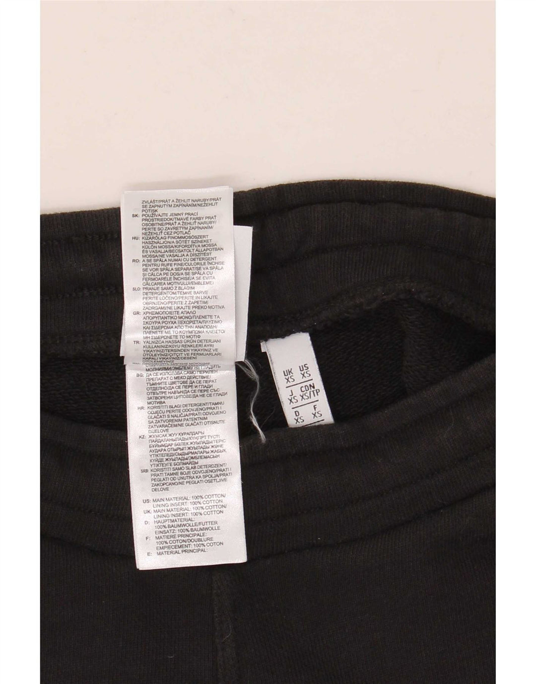 Pantaloncini sportivi da uomo Adidas XS in cotone nero