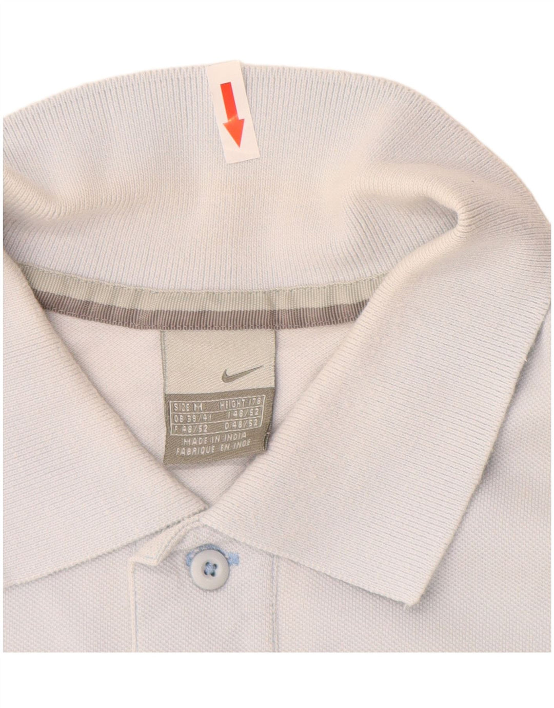 Polo Nike da uomo UK 39/41 cotone blu medio