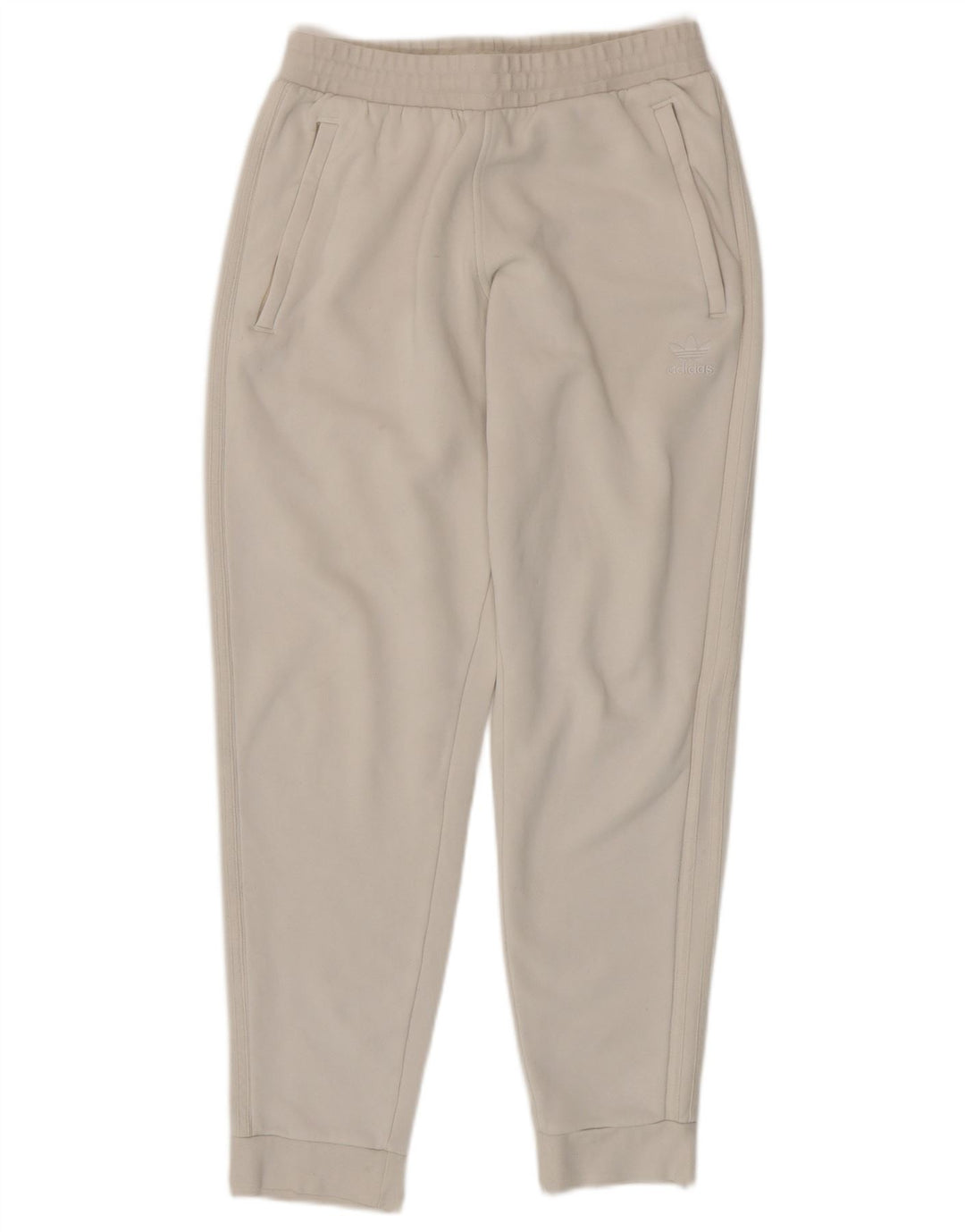 Pantaloni da tuta da uomo ADIDAS Joggers medio cotone bianco sporco