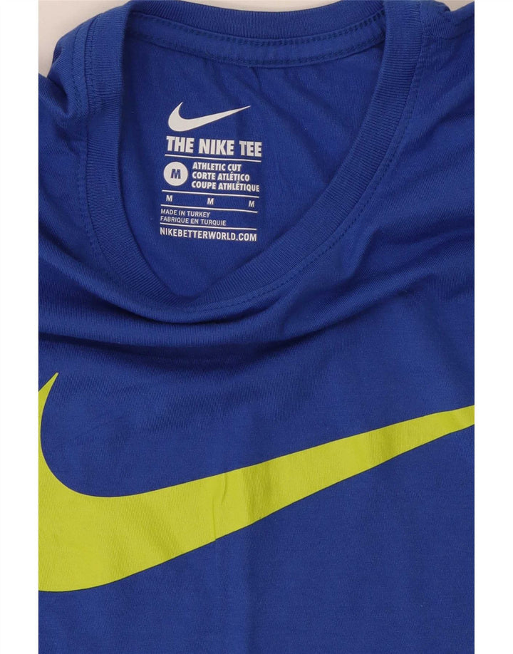 T-shirt grafica Nike da uomo con vestibilità atletica, blu medio