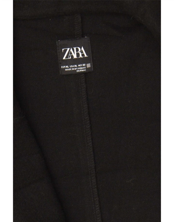 Soprabito aperto da donna Zara UK 18 XL poliestere nero