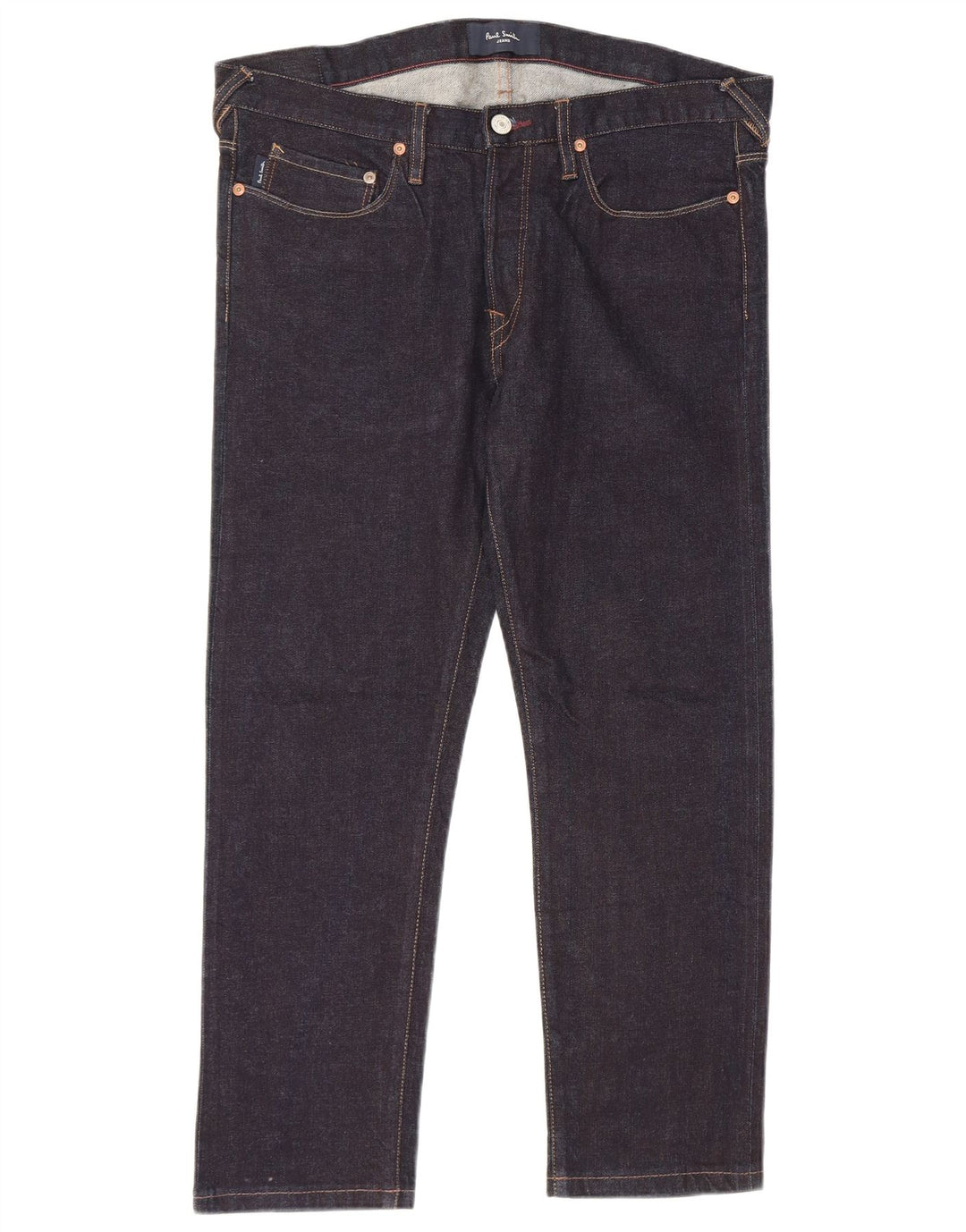 Jeans dritti da uomo PAUL SMITH W32 L25 cotone blu navy