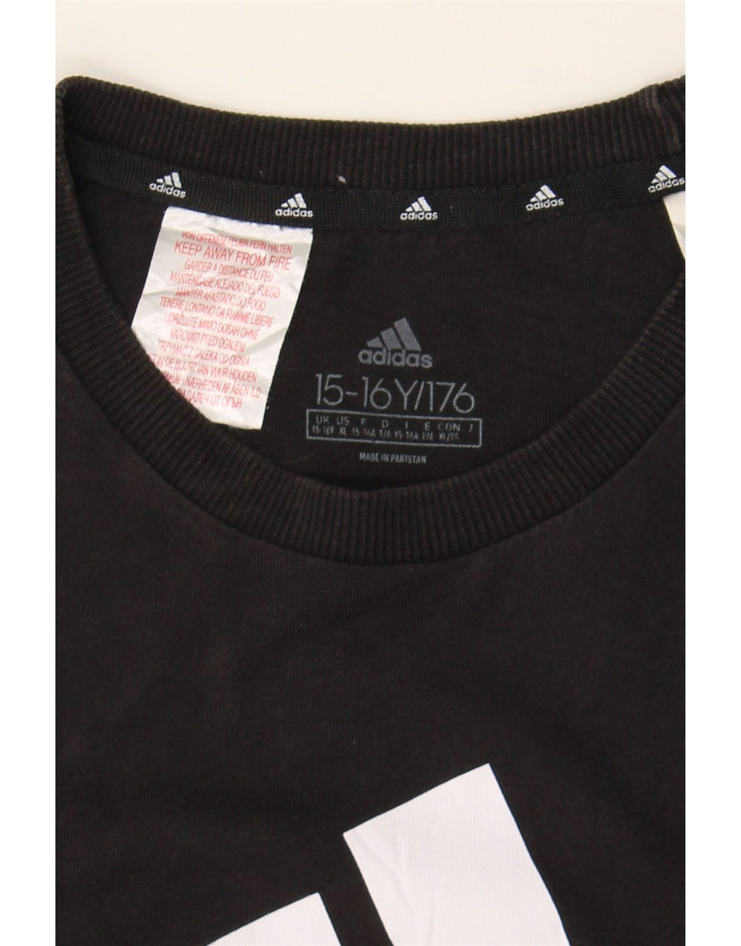 Boys Graphic T-Shirt Top 15-16 Years Vintage Adidas and Second-Hand Adidas from Messina Hembry 