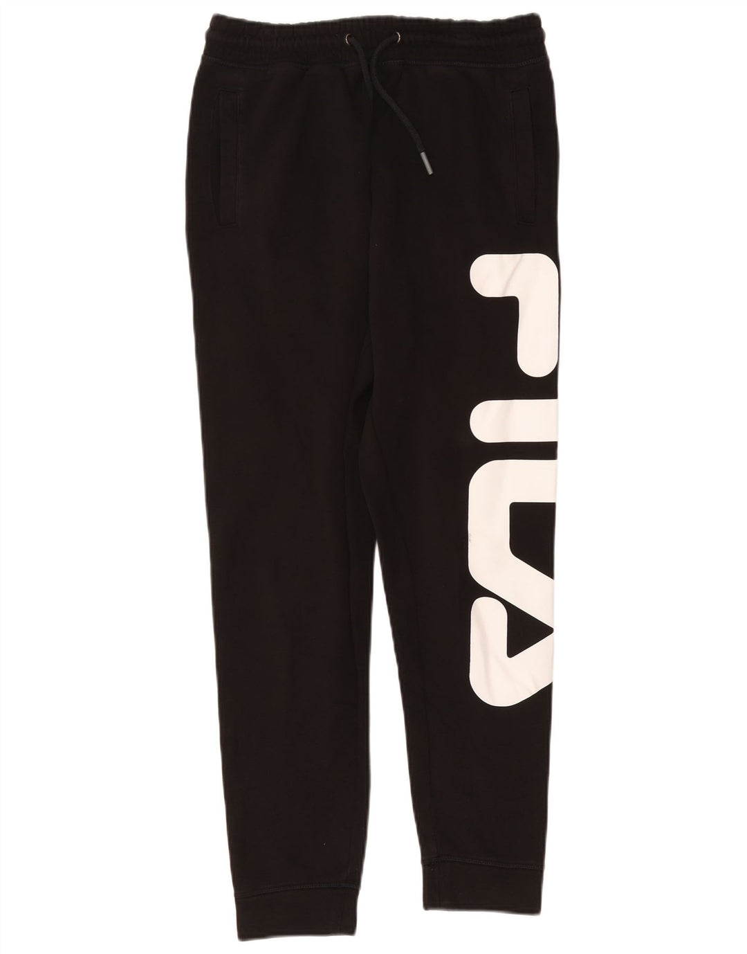 FILA Pantaloni da tuta con grafica da uomo Joggers medio cotone nero