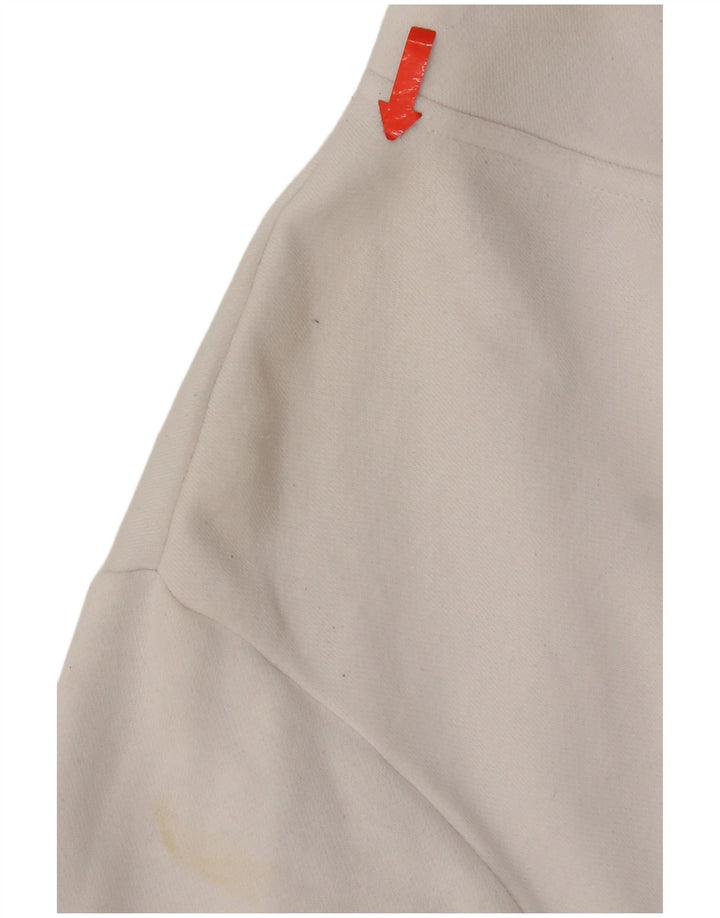 Felpa con cappuccio grafica da uomo Adidas, cotone bianco medio