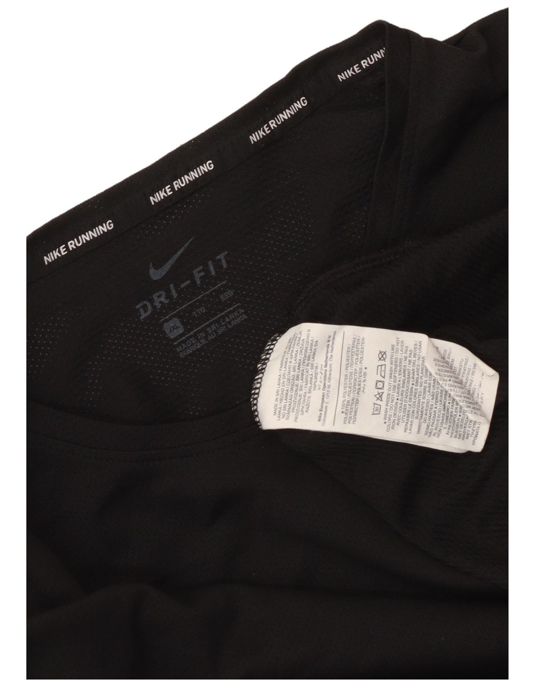T-shirt Nike Dri Fit da uomo 2XL nera in poliestere