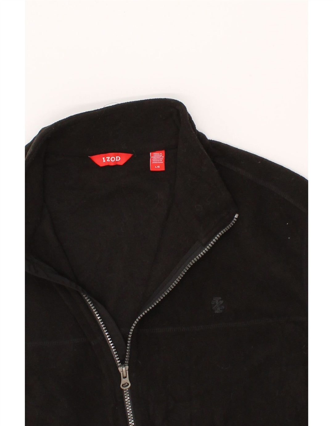 IZOD Mens Fleece Gilet UK 40 Large Black Polyester Vintage Izod and Second-Hand Izod from Messina Hembry 