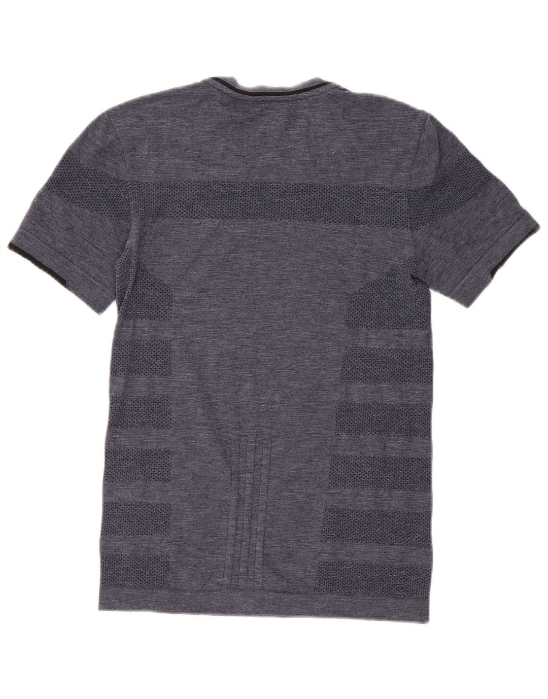 Maglietta da corsa da uomo Adidas Top piccola a righe blu navy