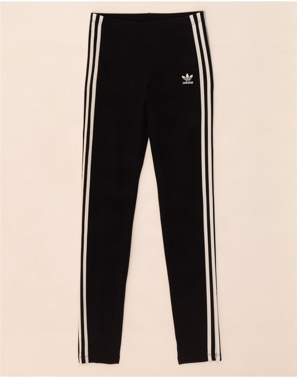 Leggings Adidas Bambina 13-14 Anni Cotone Nero