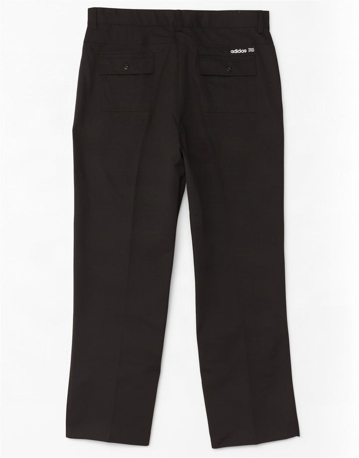 Pantaloni chino dritti Adidas Climalite da uomo W36 L32 poliestere nero